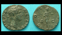 Hadrian, As, Salus reverse